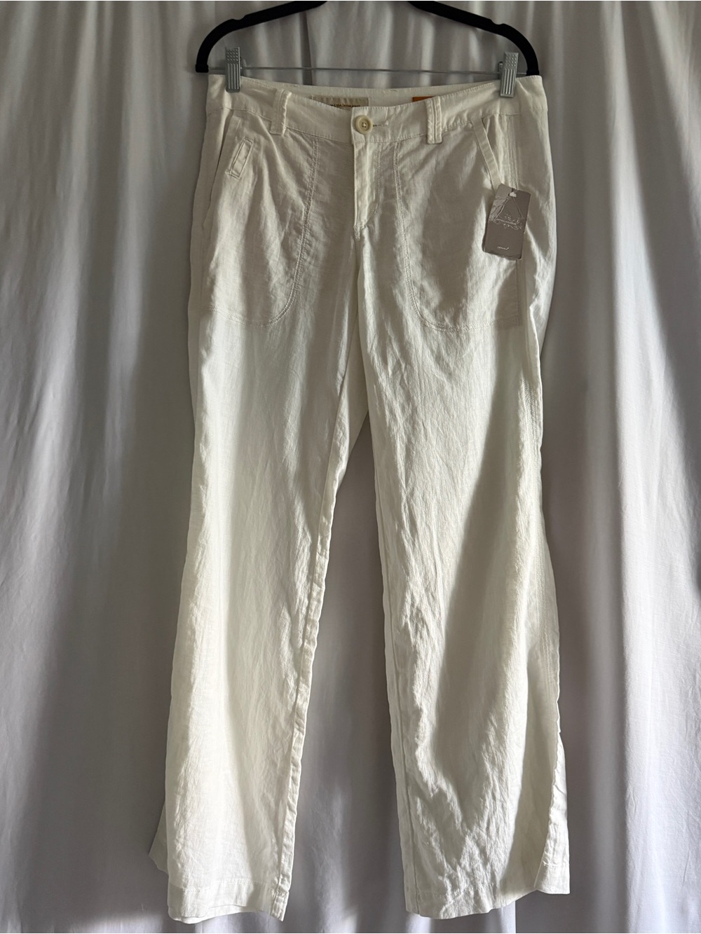 Women’s Pilcro White Linen Pants Anthropologie NWT